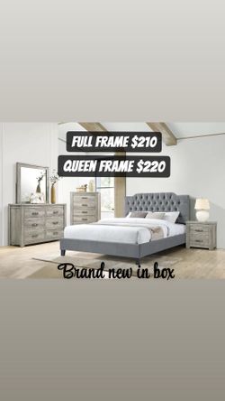 Bed Frame Brand New In Box / Colors Available:grey,white And Black 