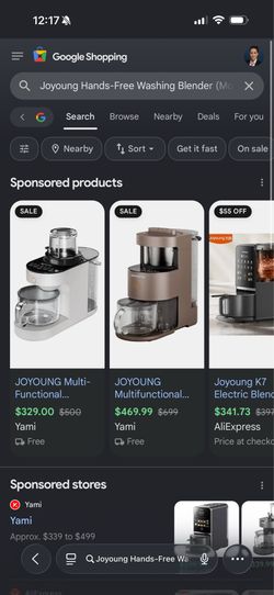 Used- Joyoung Hands-Free Washing Blender