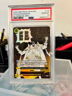 One Piece Zehahahaha Alt Art PSA 10