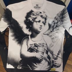 Awful Lot Of Cough Syrup White Angel Graphic Tee