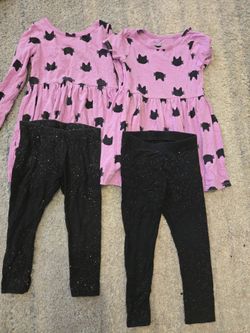 Toddler girl dress and leggings size 3 toddler girl all for $5 bundle