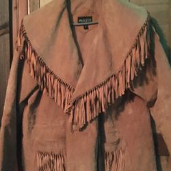 Brown Fringe Jacket