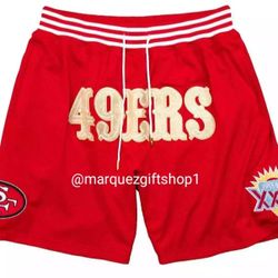 Men's SF 49ers Just Don Shorts 