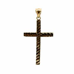 Men’s 10k Yellow Gold 1.75” Inch Cross Pendant for Necklace GP3129742