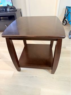 Wood End Table