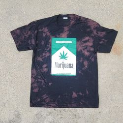 Cannabis Marijuana 420 Bleach-dyed T-shirt