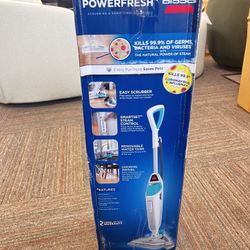 PowerFresh Scrubbing and Sanitizing Steam Mop, 1 Unit, New in Box