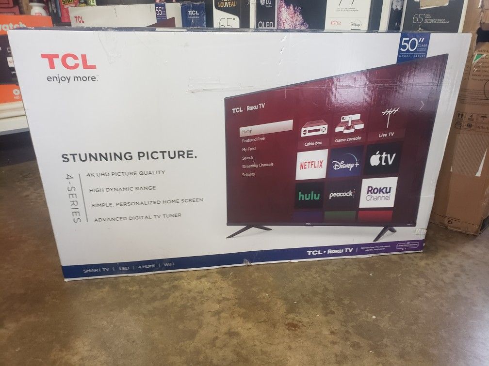 Tv TCL Roku 50", 4k, Smart, Alexa, Google, Excellent