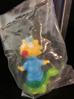 1990 Action Figure Burger King Happy Meal Toy MAGGIE from The Simpsons