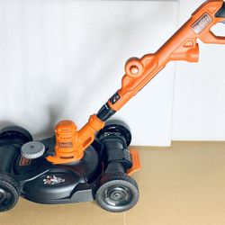 BLACK+DECKER 3-in-1 12” Corded Lawn Mower, String Trimmer & Edger, BESTA512CM