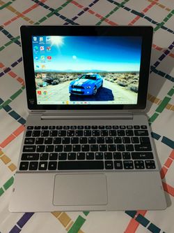 10.1"inch Intel Atom Acer Detachable TOUCHSCREEN Laptop, 32GB eMMC, 2GB RAM, HDMI And a WebCam. Windows 10.