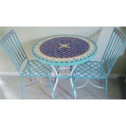 Hand Painted Bistro Table Set