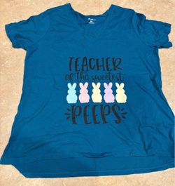 Teacher Mode Off & Teacher Peeps tshirts- women, classroom, summer
