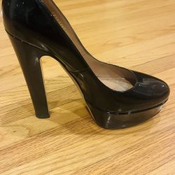 Valentino Garavani Black Patent Leather Platform Heels