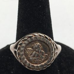 Vintage Sterling Silver Ring Angel Size 7 For Grams Rare