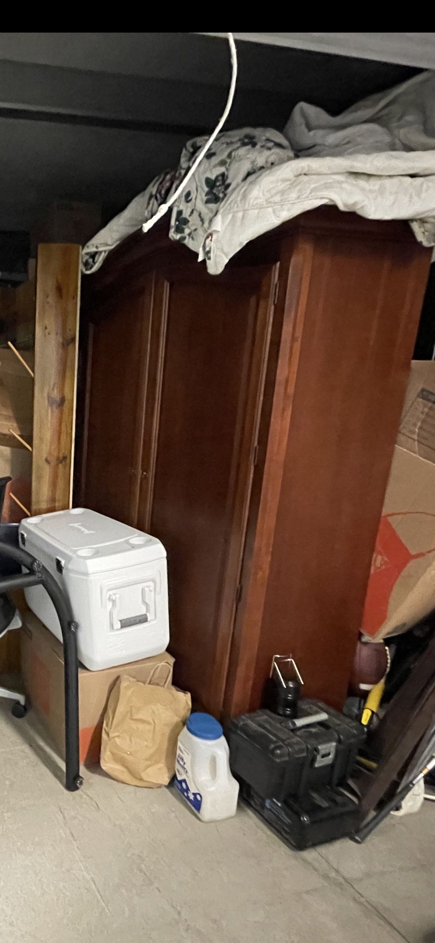 Large Wooden Wardrobe Armoire 