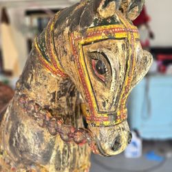 Indian EAST Asian TEMPLE Horse LARGE