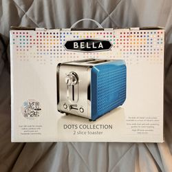 New Bella Blue Dots Collection 2 Slice Toaster