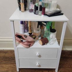 Makeup Vanity Mirror Side Table, Nightstand