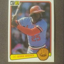 Donruss 1983 George Hendrick Saint Louis Cardinals St. #404 Baseball Card Vintage Collectible Sports MLB