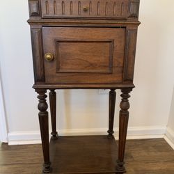 Vintage Tobacco Stand w/ Marble Top