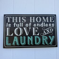 Love And Laundry Sign