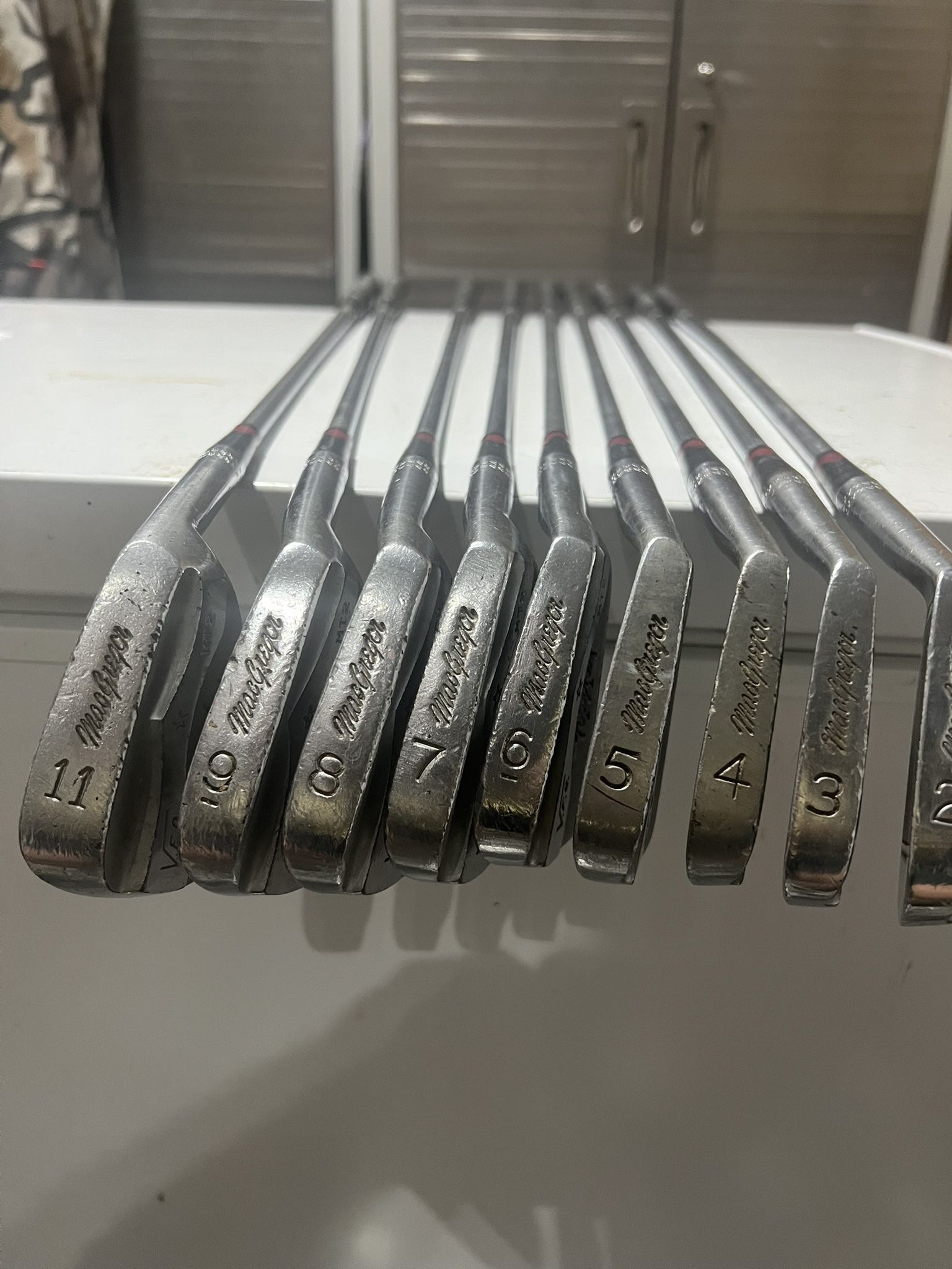 Golf clubs-for Collector-VINTAGE 1960’s MACGREGOR TOURNEY VFQ MT 2 IRONS 2-W PRO-PEL ACTION R FLEX STEEL