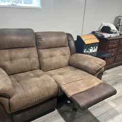 Automatic Reclining Two Seater Couch