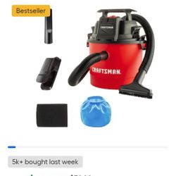 Craftsman 2.5 Gallon Wet Dry Vac