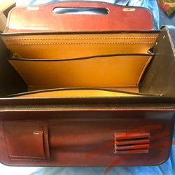 Law hard leather legal briefcase-LARGE 