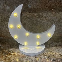 NoJo Lighted Marquee Decorative Moon 