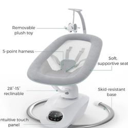 New Momcozy CocoSway Baby Swing for Infants to Toddler, 3D-Motion Electric