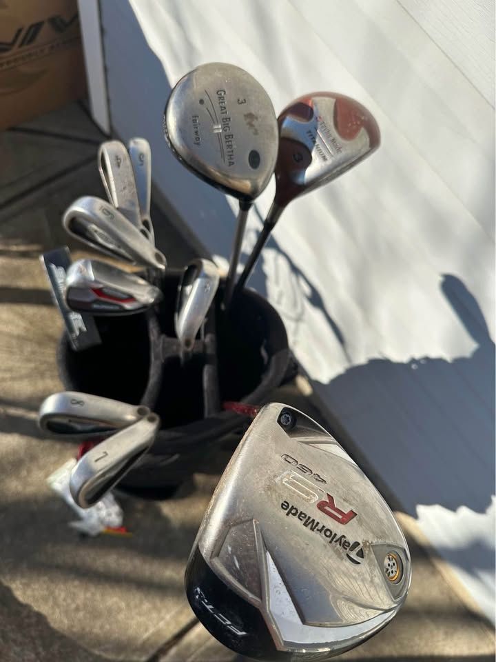 Various Golf Club Sets ( Taylormade , Callaway , Golden Bear)