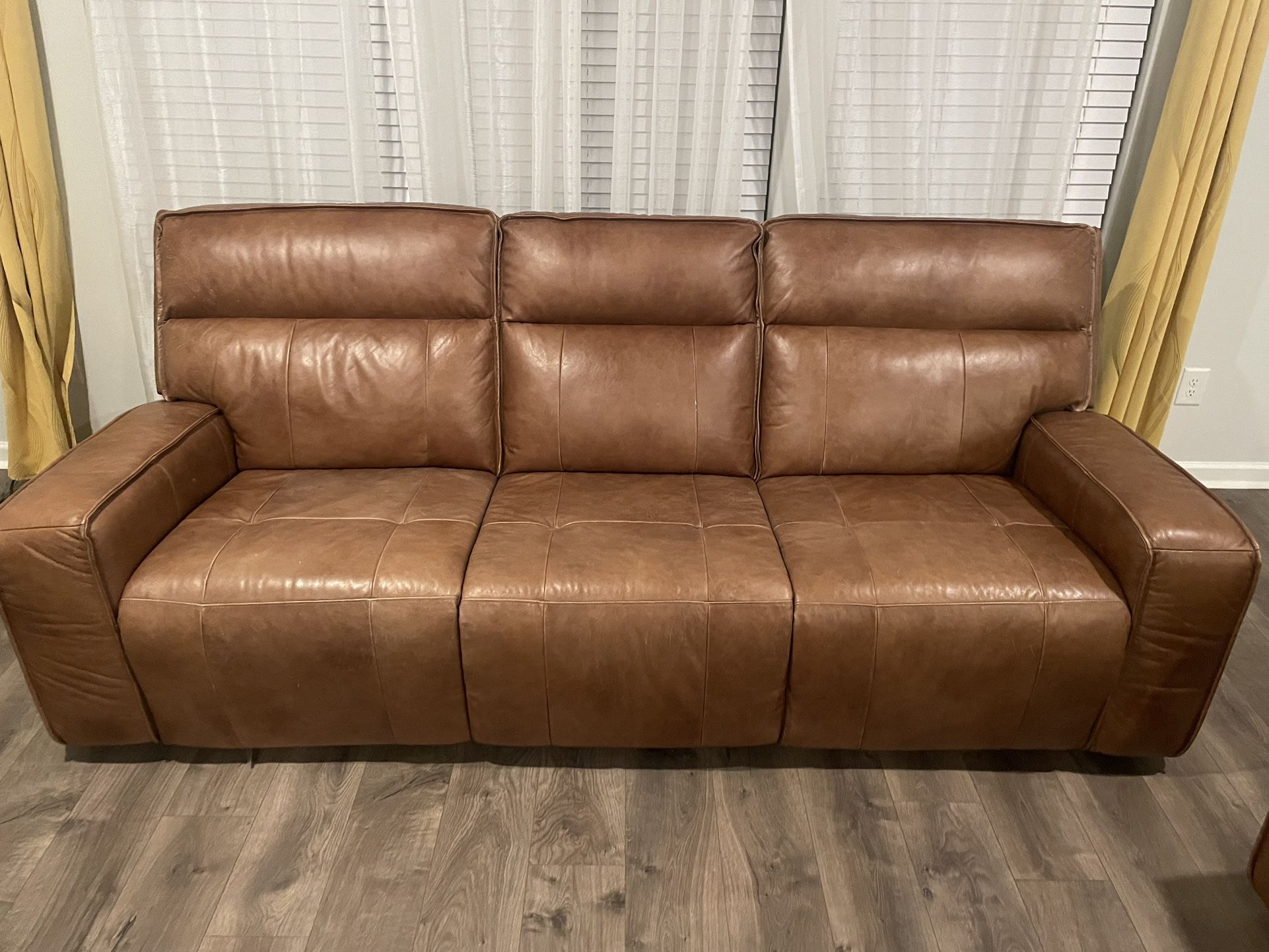 Leather Power Reclining Sofa