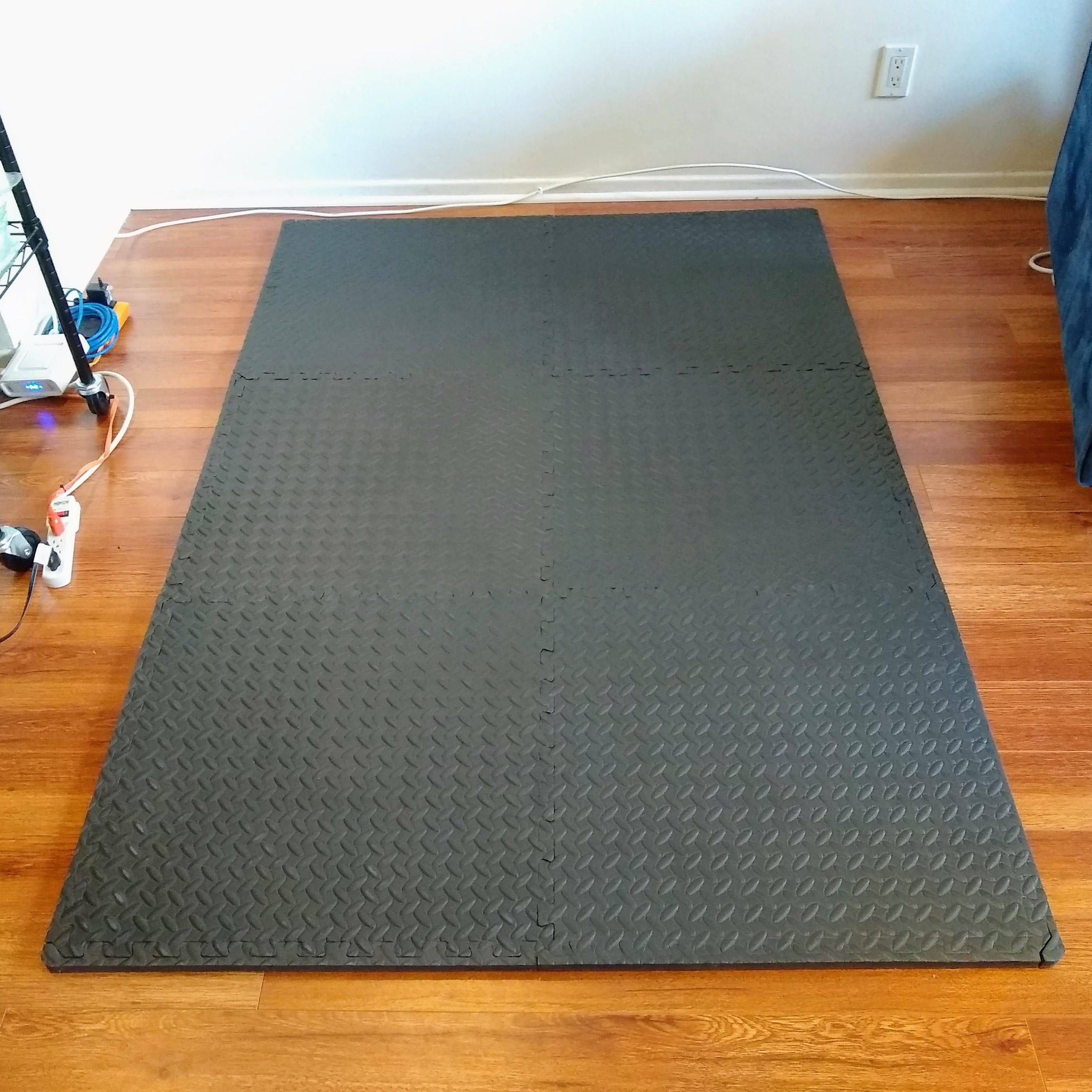 Exercise Mat 4x6 Feet 3/4" EVA Foam Protective Flooring Gym Stretching