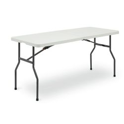 5' White Folding Table - Used Once