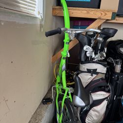 Tag-Along / Trailer Bike Attachment for Second Rider, Green