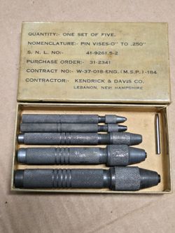 Set of Small precision Pin Vises
