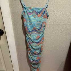 bodycon-style ruched dress 