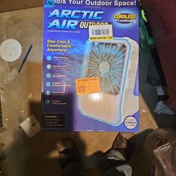 Attic Air Portable Rechargeable Led Light Water Misting Fan
