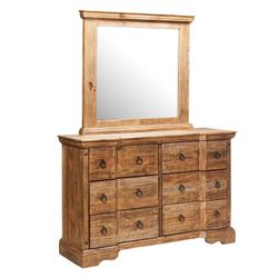 Saint Thomas Wooden Dresser With Mirror 