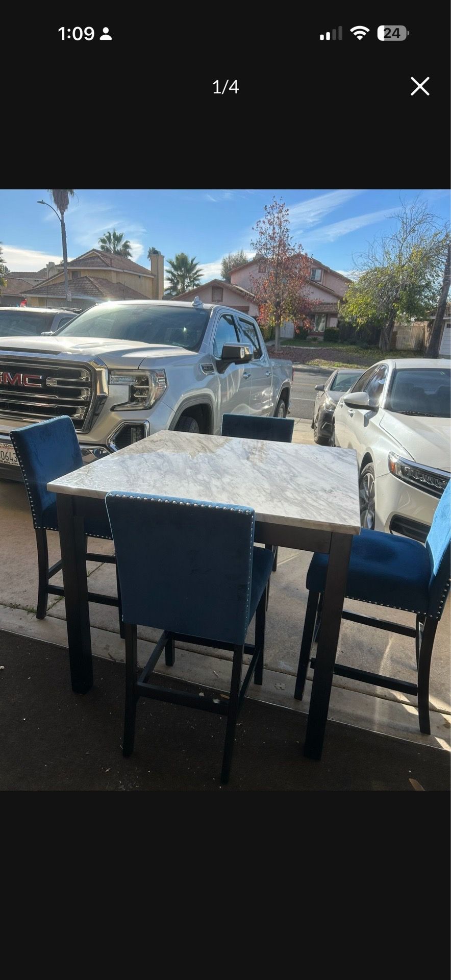 Marble table