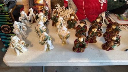 Vtg Old Worlds Santa Tree Ornaments (18ea) 