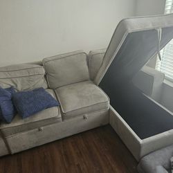Sectional with Sleeper and Storage