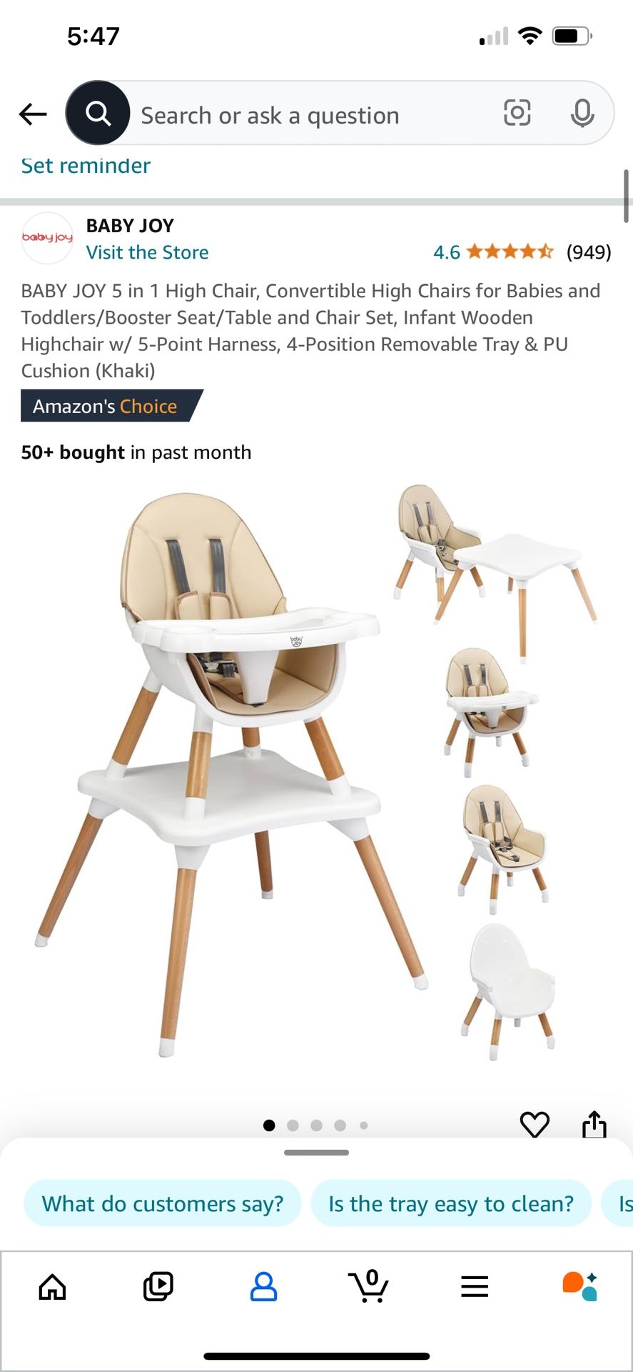 Convertible High Chair