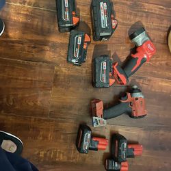 Milwaukee Battery , Drill And Flashlight 