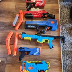 Nerf RIVAL $100 For 6 dart Guns