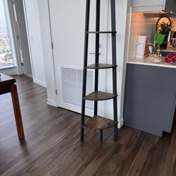 High corner shelf