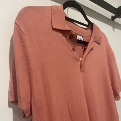 Zara Salmon Collared Polo