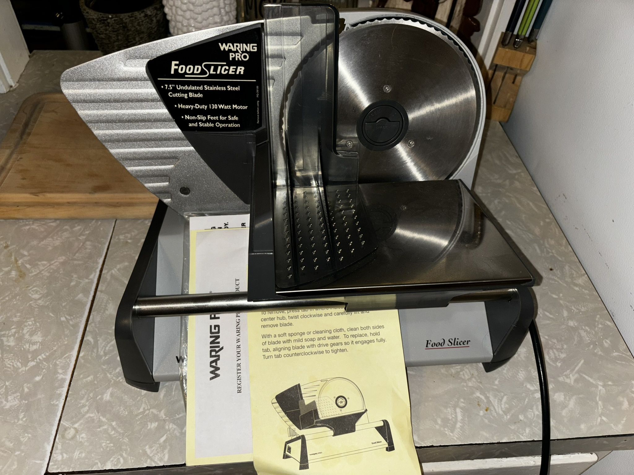 Waring Pro food slicer